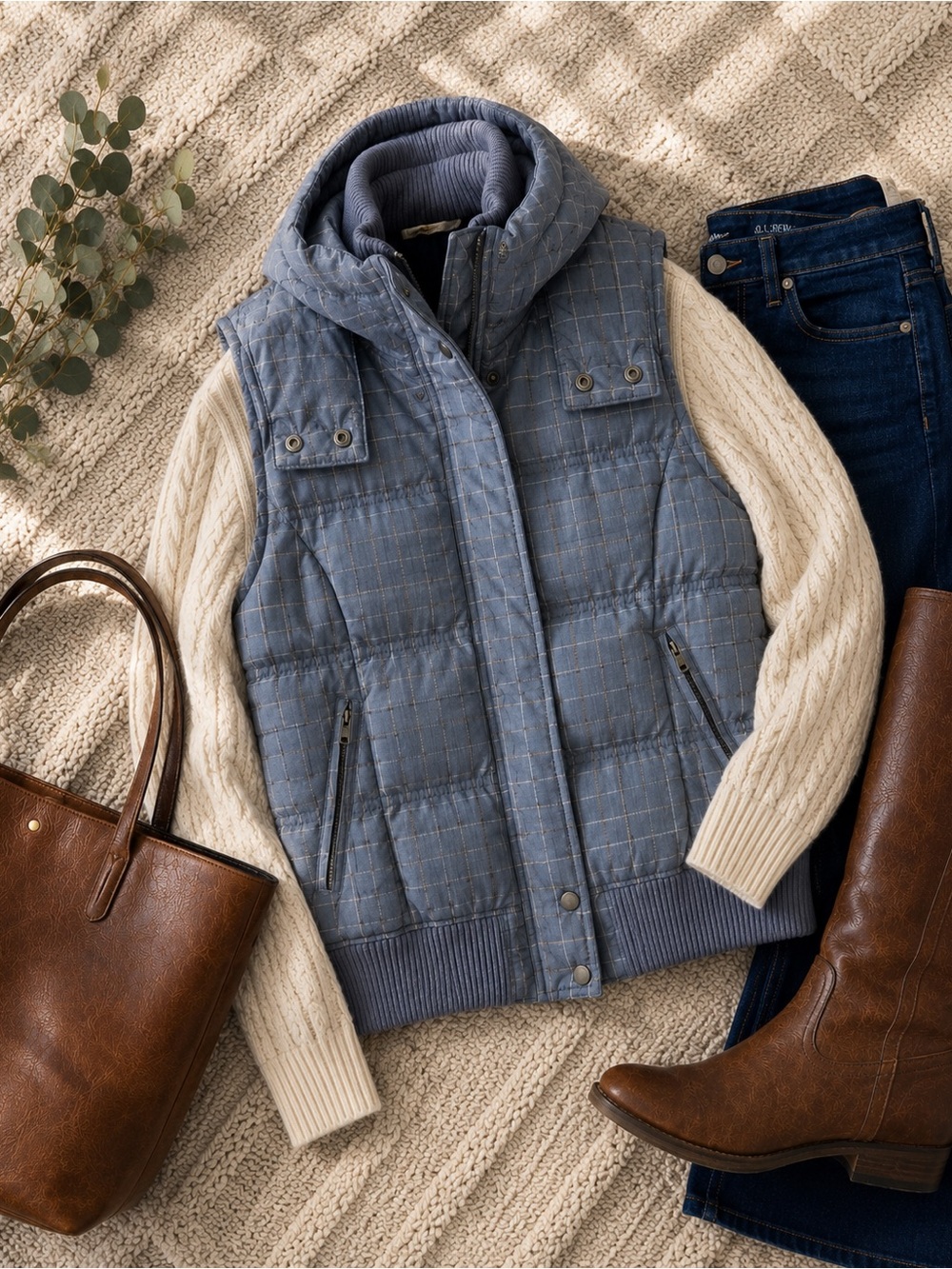 espirit • 100% Down Quilted Puffer Vest • Quality Made • Size 8